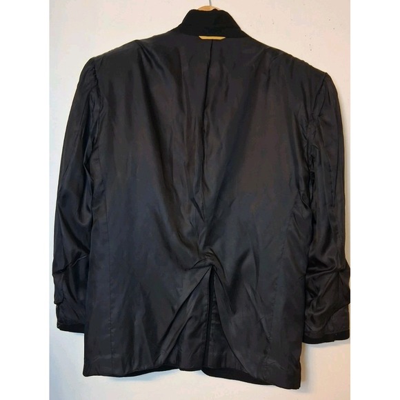 Vtg 100% Camel Hair Black Blazer 42R Sport Coat Made In USA - Picture 6 of 8